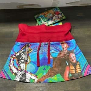 NWT Desigual Cirque Du Soleil Girls Embellished Skirt Sizes 4 to 13/14